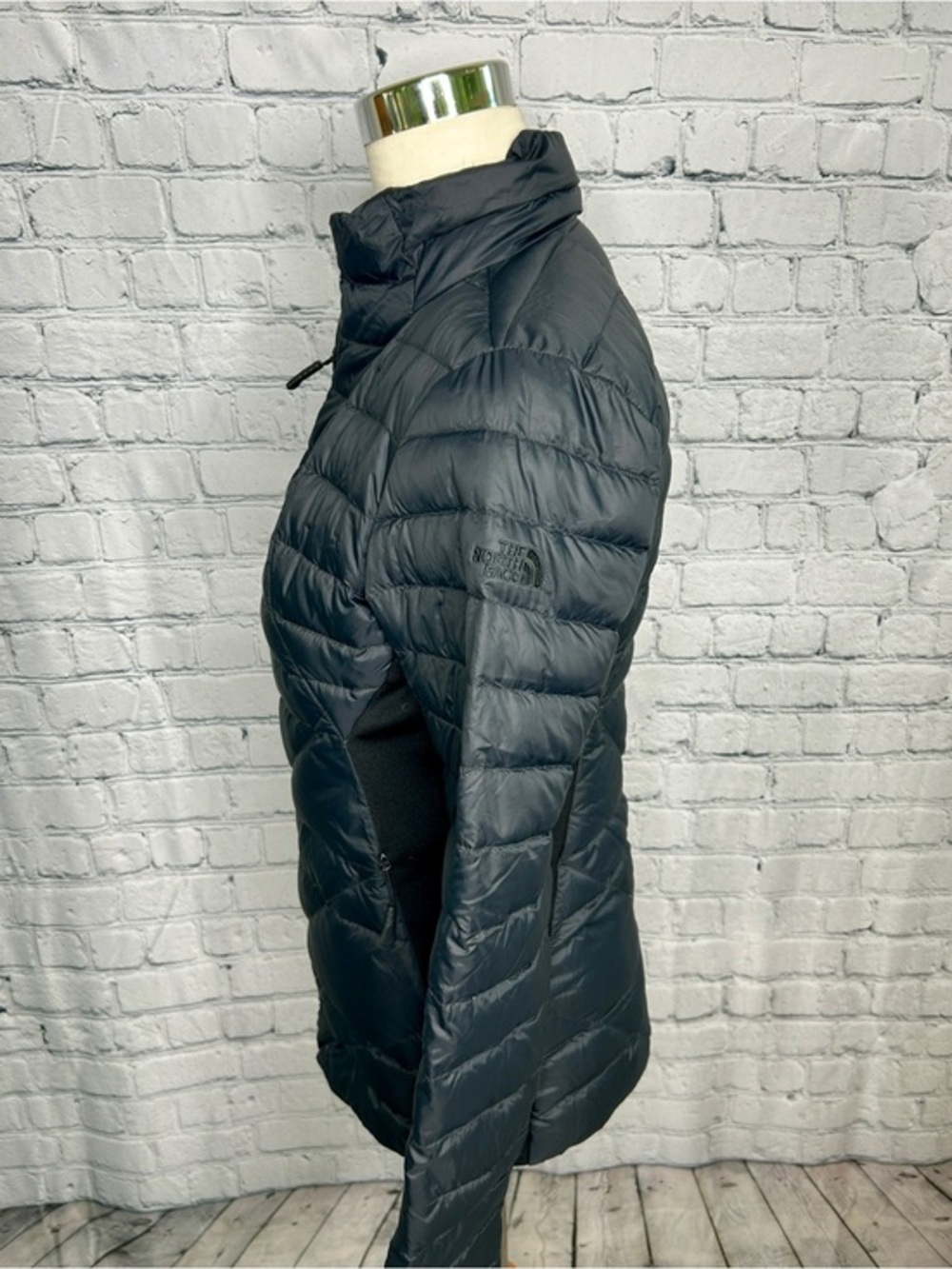 The North Face Women's Black Down Puffer Jacket Small Lightweight Full Zip Coat - Picture 6 of 12